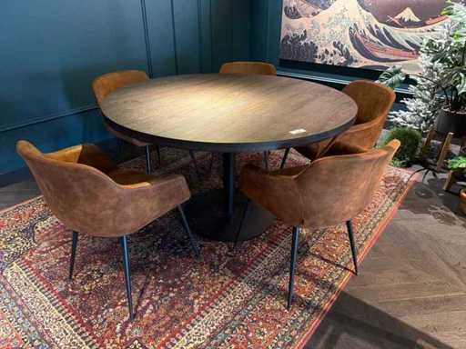 Satelliet Ronde Eetkamertafel met stoelen