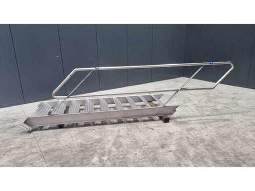 Stainless steel staircase