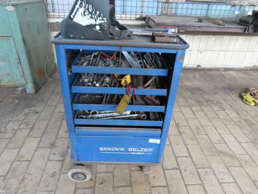 Sandvik Belzer - Cărucior de unelte cu conținut