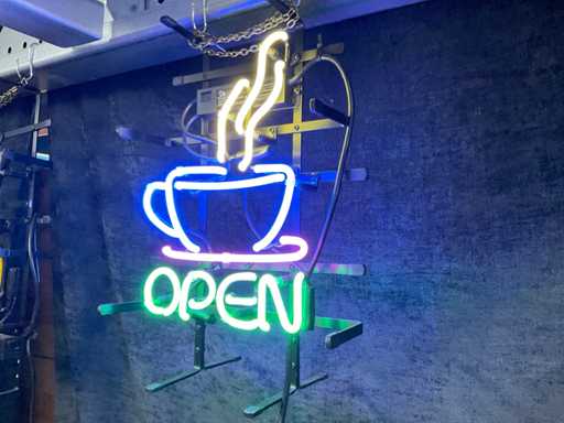 Decorazione Neon in vetro aperto