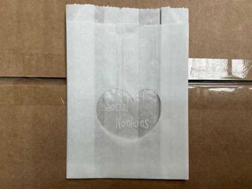 Charge Keksbeutel 'Social Biscuits' 11+(2x2,25)x16cm (35000x)