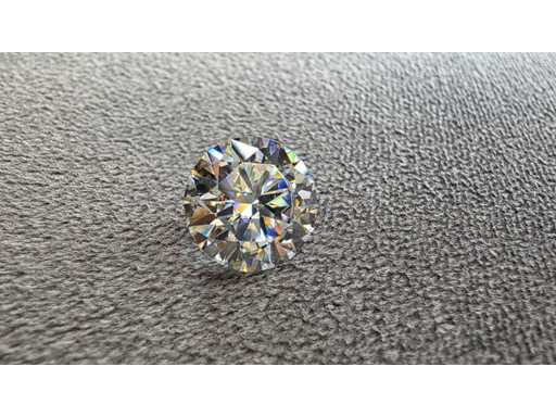 Moissanite - env. 5.00 carat - (certifiée)