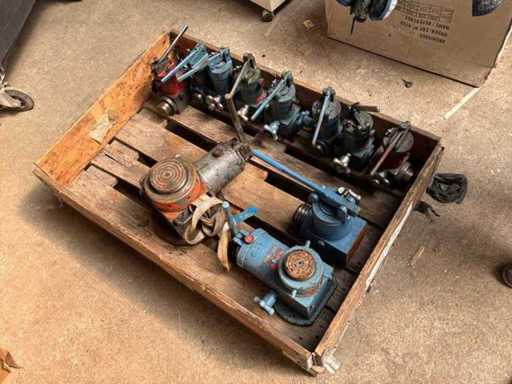 Multi-positie industriële hydraulische krik set (11x)
