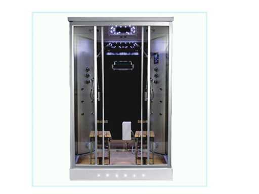 Steam cabin 2 persons - Rectangular - Silver 140x90x215cm