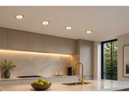 25 x Downlight Fitting – GU10 – Goud – Ø70mm – IP20 – KADIFE