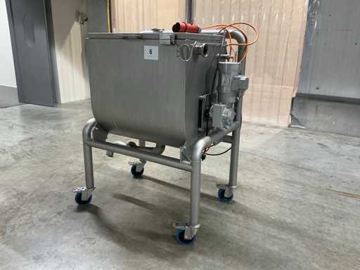 Mobile stainless steel mixer