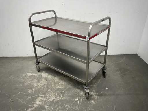 Stainless Steel Serving Trolley