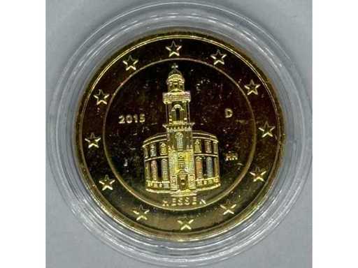 2 Euro Goudverguld – Duitsland 2015 – Hessen (Paulskirche Frankfurt)