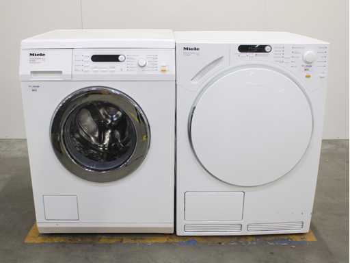 Miele W 5825 SoftCare System Wasmachine & Miele T 7748 C SoftCare System Wasdroger