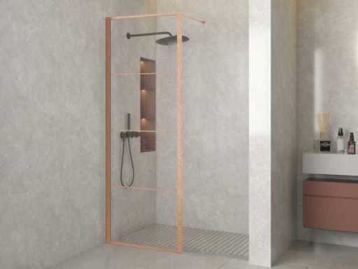Priori BC Edition R-BC-2120-100-FFF Mur de douche 100x200 cuivre brossé