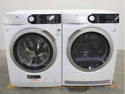 AEG 8000 Series | Lavamat Ã?KOMix Technology Wasmachine & AEG 8000 Series | Lavatherm AbsoluteCare System Wasdroger