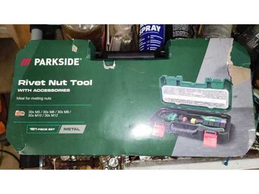 Parkside - Rivet nut tool - Pull-in nuts including pliers and case unused
