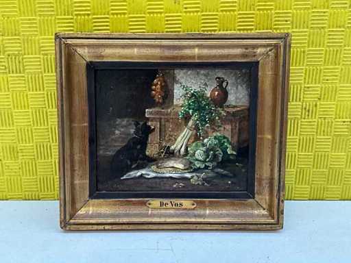 Peinture ancienne « Le Renard »