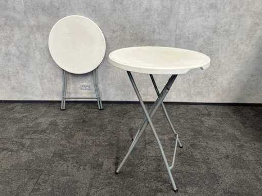 2x inklapbare bartafel Ø80