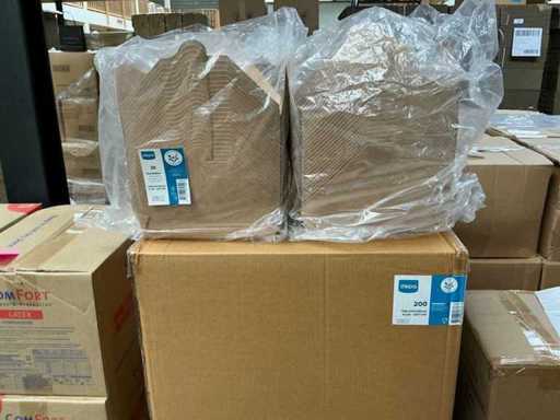 Partij Depa maaltijdboxen 158x215x48mm Kraft KRT PP (650x)