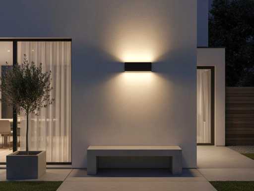 Lumière murale LED 20W Duo Light étanche 30cm (12x)