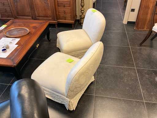 Fauteuil stof (2x)