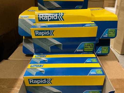 Lot Rapid RK8/6mm Nr. 28 Standardklammern (450x)