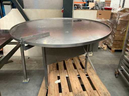 Piattaforma girevole in acciaio inox (Ø1250mm)