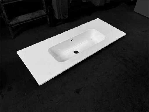 Wastafel mineralmarmo 100x40cm