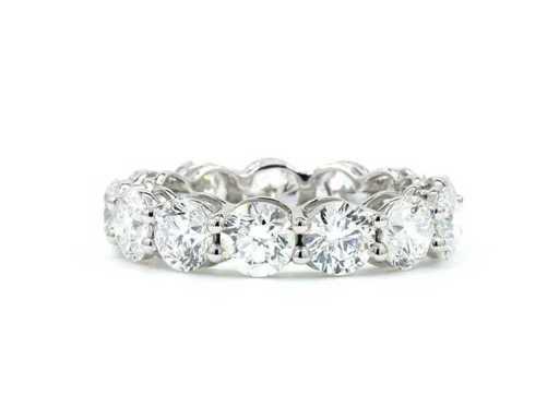 14 Karaat witgouden eeuwigheidsring met 3,04 ct. diamant