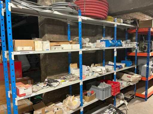 Batch of various electrical installation material