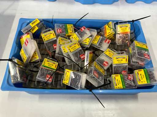 Rotadrill Różne ze stali nierdzewnej, ocynkowanej i mosiądzu (100x)