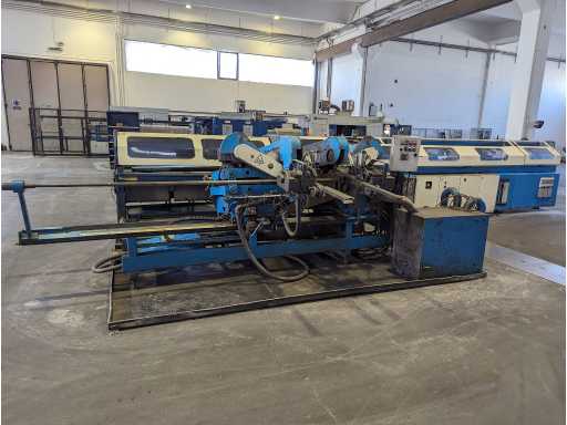 Twin-tube tube cutting machine with deburring machine BEWO DCH70