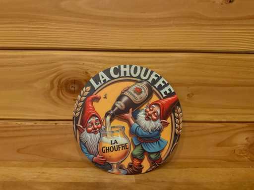 Metal advertising sign round 20cm