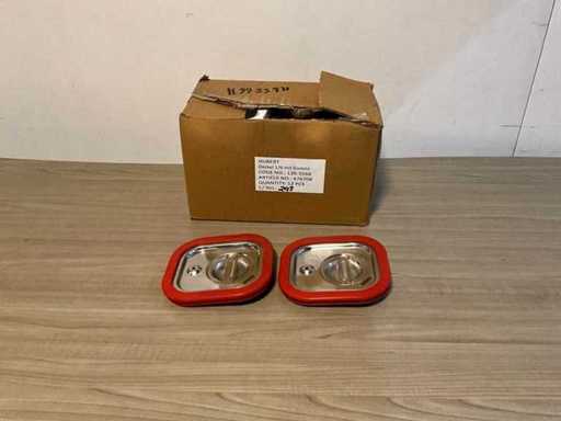 Hubert 1/6 gn siliconen deksels (12x)