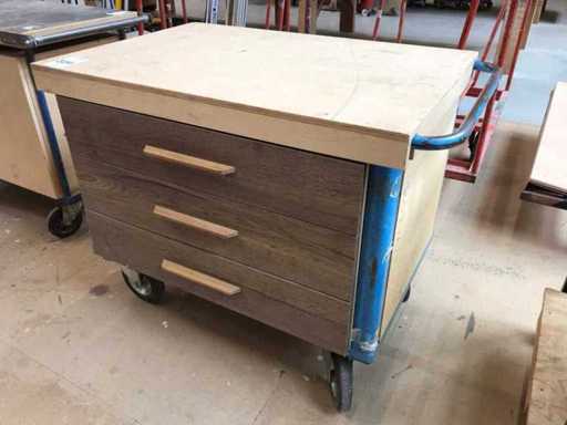 Verrijbare werktafel