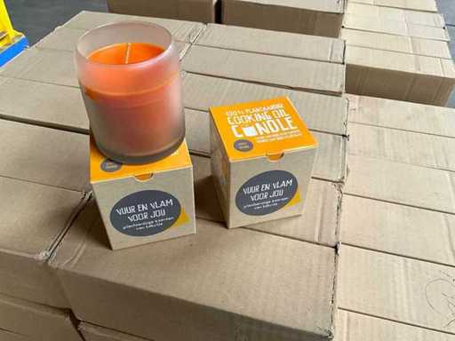 Fair Trade 100% Plantaardige kaars ‘Spicy Orange’ van bak olie (306x)