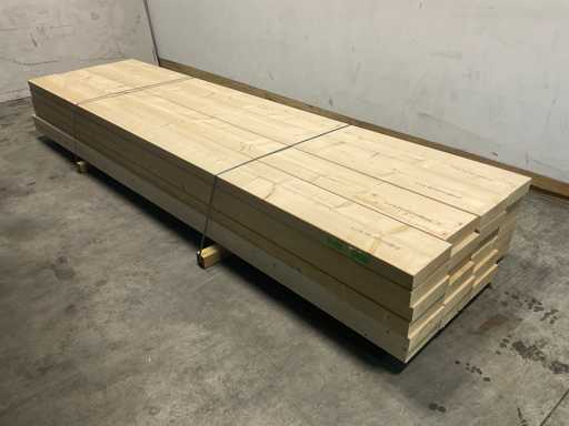 Trave di abete piallata 375x25x7,5 cm (26x)