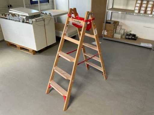 EUROLINE Holz-Stufenstehleiter
