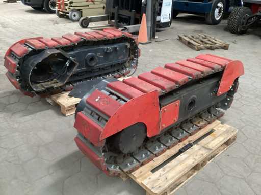 Rubsbanden zonder hydraulische motor (2x)