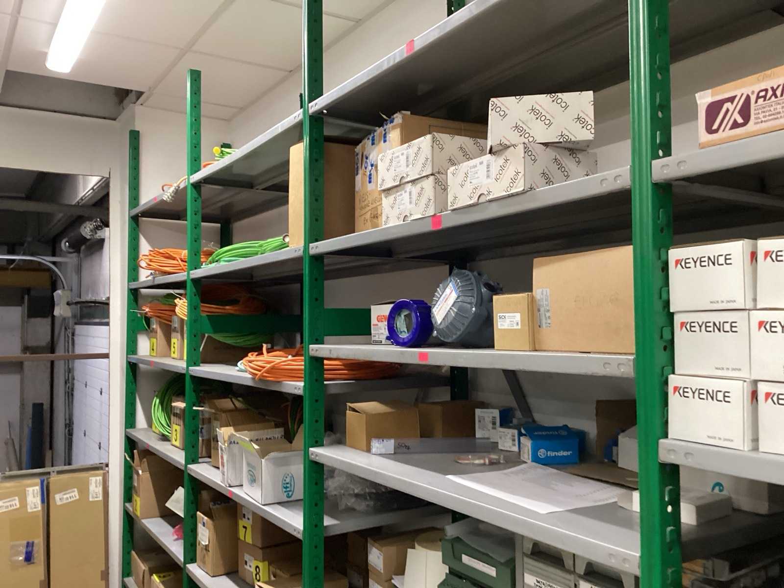 various materials on shelving