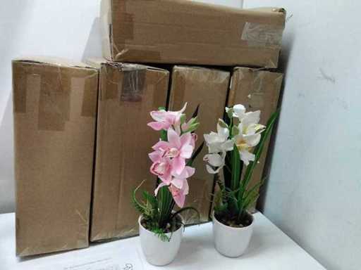 Lifelike artificial orchid (12x)