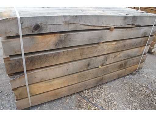 1,92 m³ Grinzi industriale din stejar 100x200