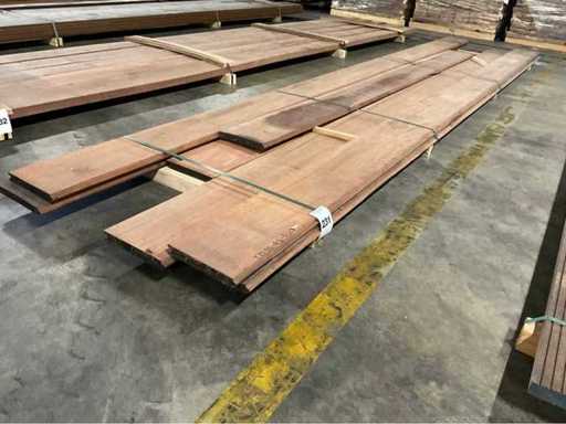 Angelim Vermelho sheet piling 30x220 mm (7x)