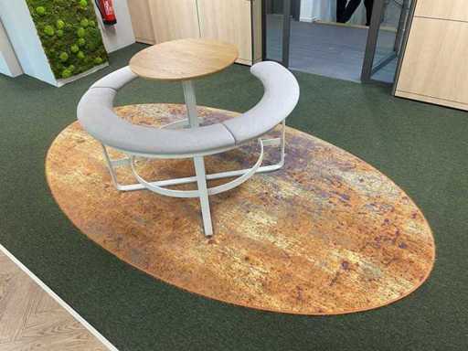 +Halle Picnic - design barset met vloerkleed - grijs