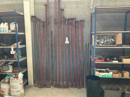 Barreaux de construction (13x) + pieds-de-biche en acier