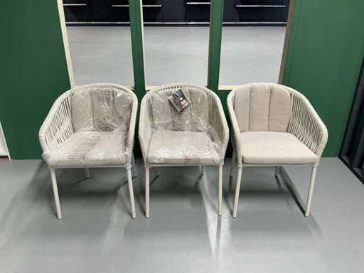 Chaise de jardin Exotan Yukon gris clair (3x)