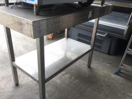 Edelstahl-Arbeitstisch Abtropftisch