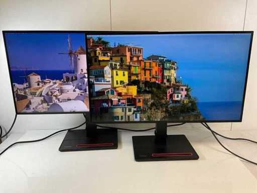 Lenovo (P27H-20) 27", 2560x1440 (QHD) Monitoarele IPS (2x)