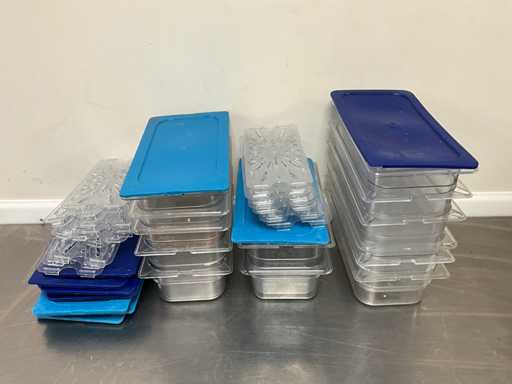 Carlisle - GN 1/3 - Partij kunststof gastronormbakken en toebehoren