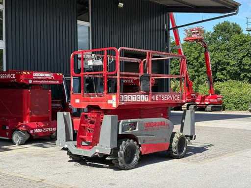 12m Diesel Rough Terrain Scissor Lift with Supports Haulotte Compact 12DX - Haulotte - Compact 12DX - 2016