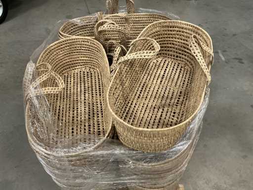 Ovale Partie dekorativer Körbe 25x