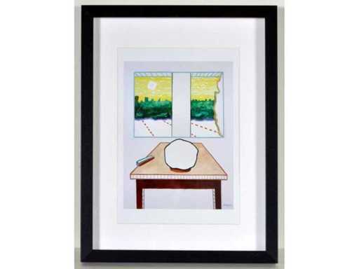 Roger Raveel - a void to a window with a verrttical presence - offset