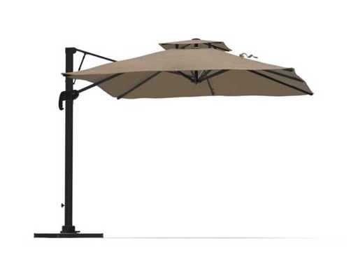 Outsunny - Khaki - Parasol en porte-à-faux