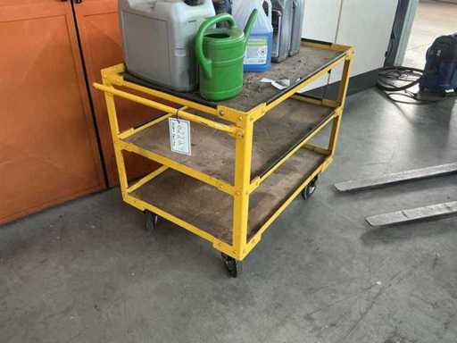 Shelf transport trolley